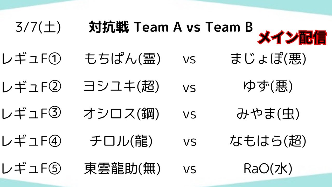 【ポケモンSV】ミニ対抗戦