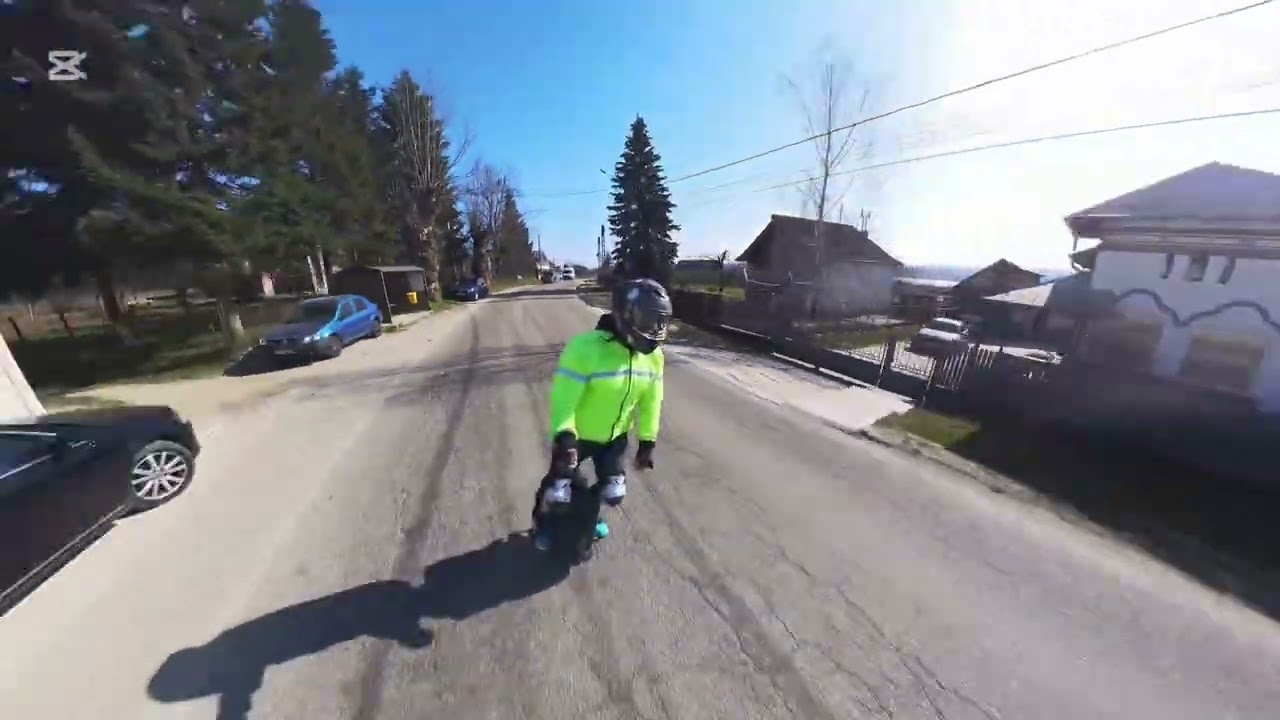 Fast ride! Electric unicycle!