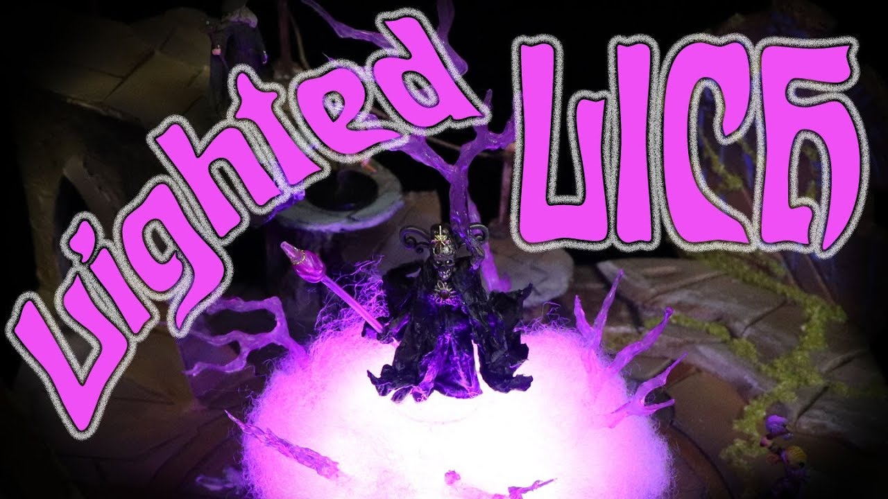💀 LIGHTED LICH 💀 Miniature Craft Tutorial for Dungeons and Dragons (DM's Craft)