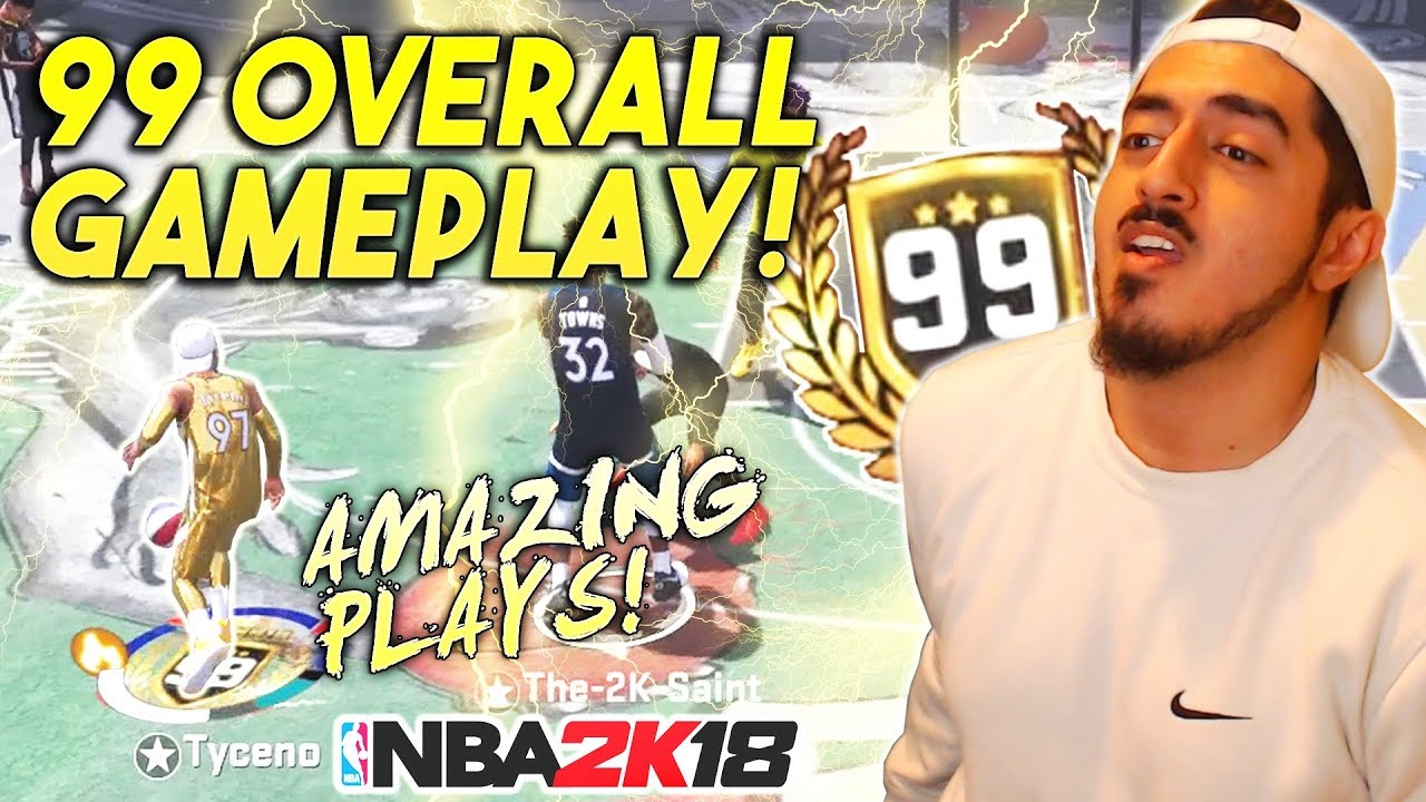 AMAZING 99 OVERALL GAMEPLAY! PARK TAKEOVER WITH MY PURE SHOT CREATOR in NBA2K18!