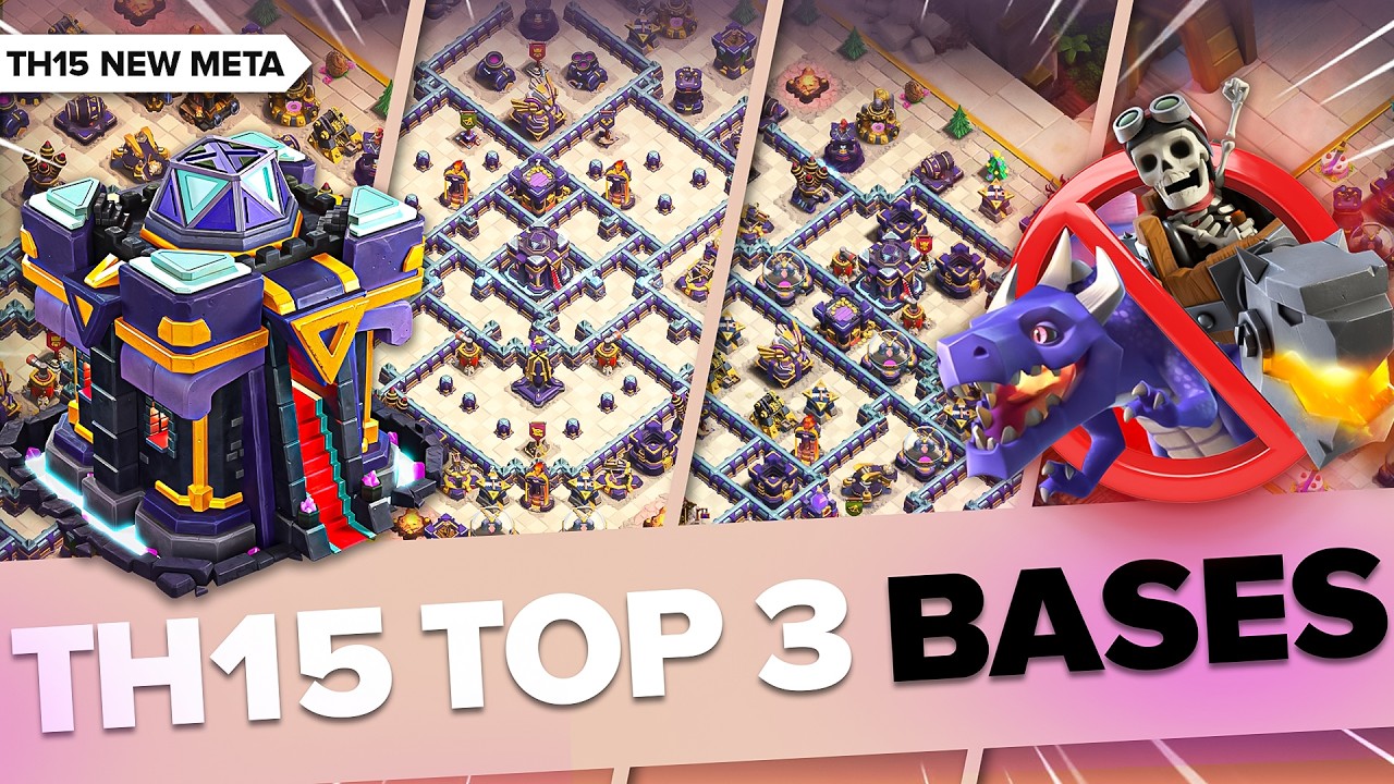 TOP 3 TH15 Anti-Air Layouts That Feel Like Cheating | Stop Air Spam