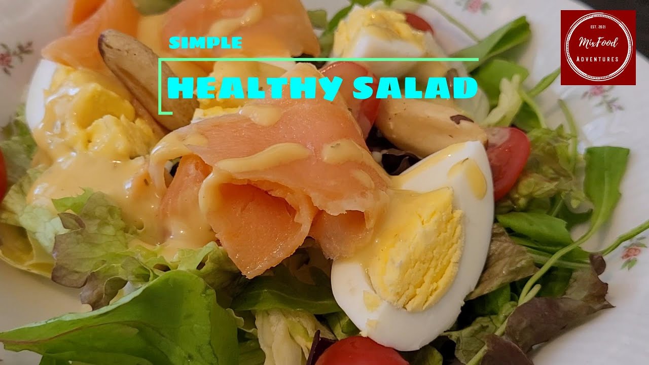 SIMPLE HEALTHY SALAD. MAKKELIJKE GEZONDE SALADE.