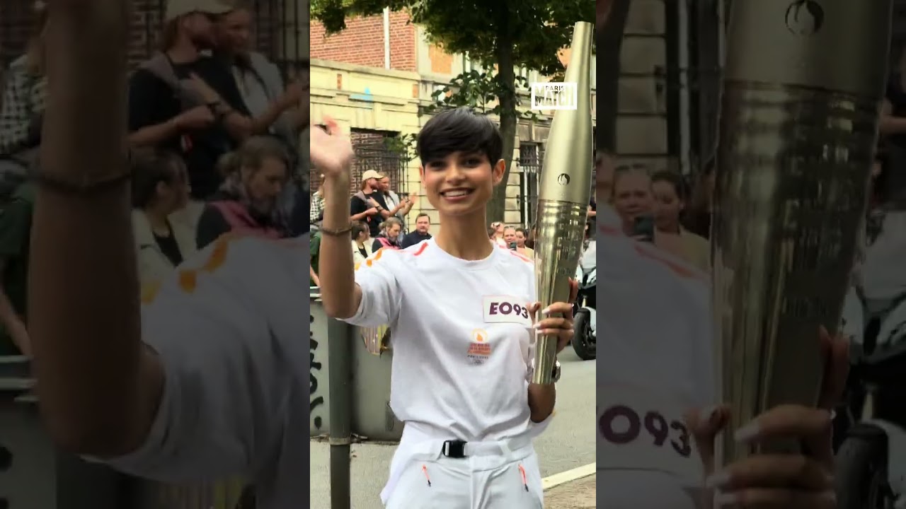 Miss France 2024, Ève Gilles, porteuse de la flamme olympique : « Je pensais que j'allais pleurer »