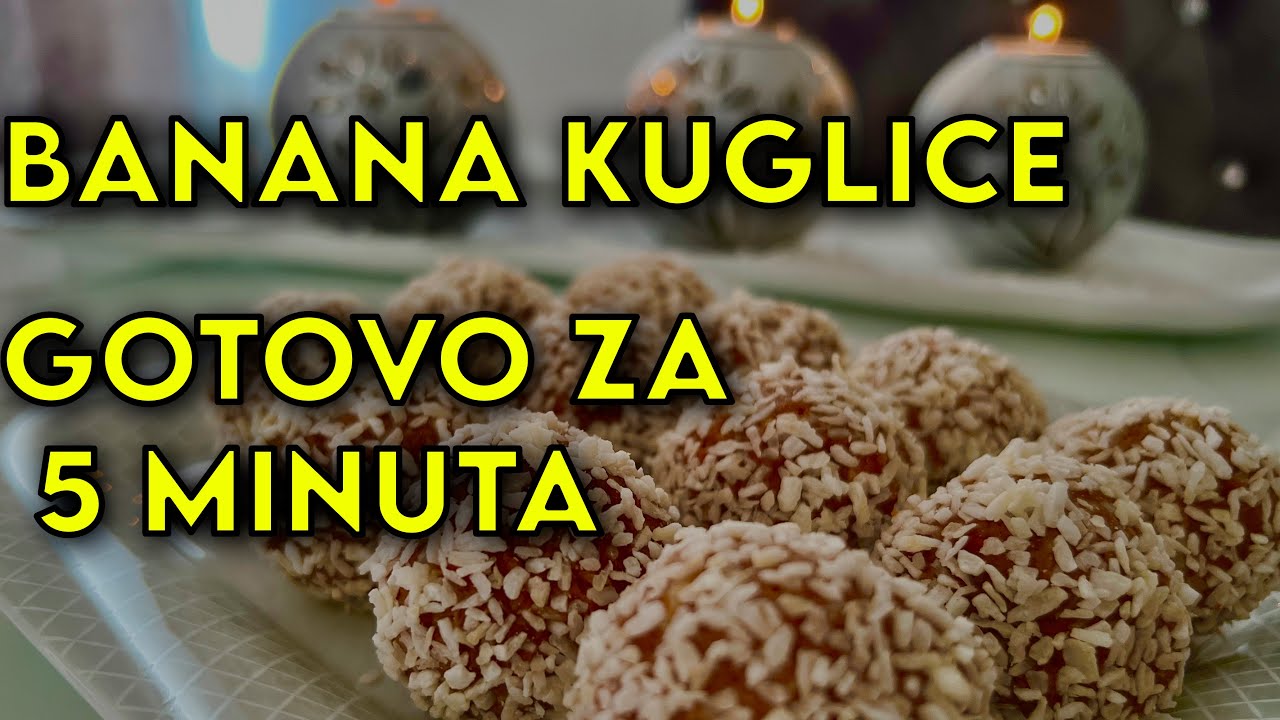Brze i ukusne banana kuglice za manje od 10 minuta...