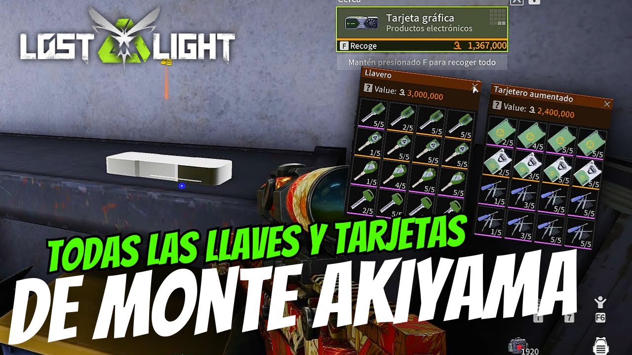 UTILIZAMOS TODAS LAS LLAVES Y TARJETAS EN MONTE AKIYAMA - LOST LIGHT