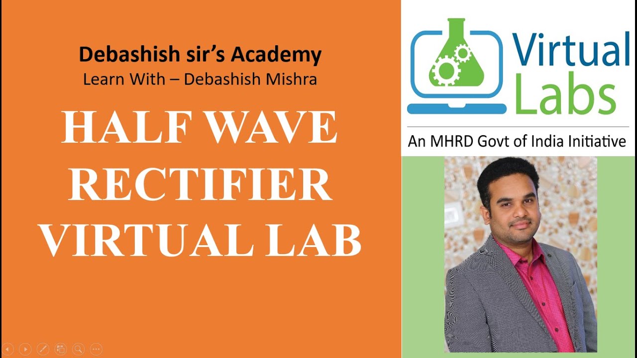 PART-1 - HALF WAVE RECTIFIER VIRTUAL LAB.
