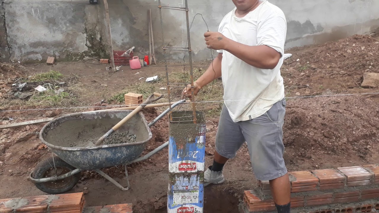 Jeito fácil de encher pé de coluna parte 1