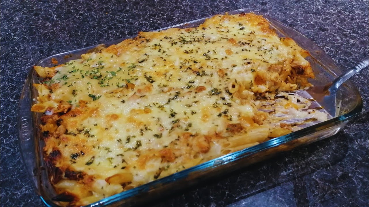Creamy Chicken Pasta Bake  |Cheesy White Sauce Pasta Bake | Creamy Chicken Pasta - Easy Dinner