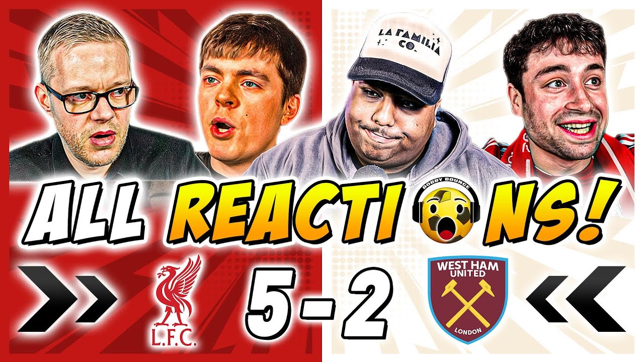 Liverpool and Rivals & Haters Fan Reactions to Liverpool 5-2 West Ham | Premier League Fan Reactions