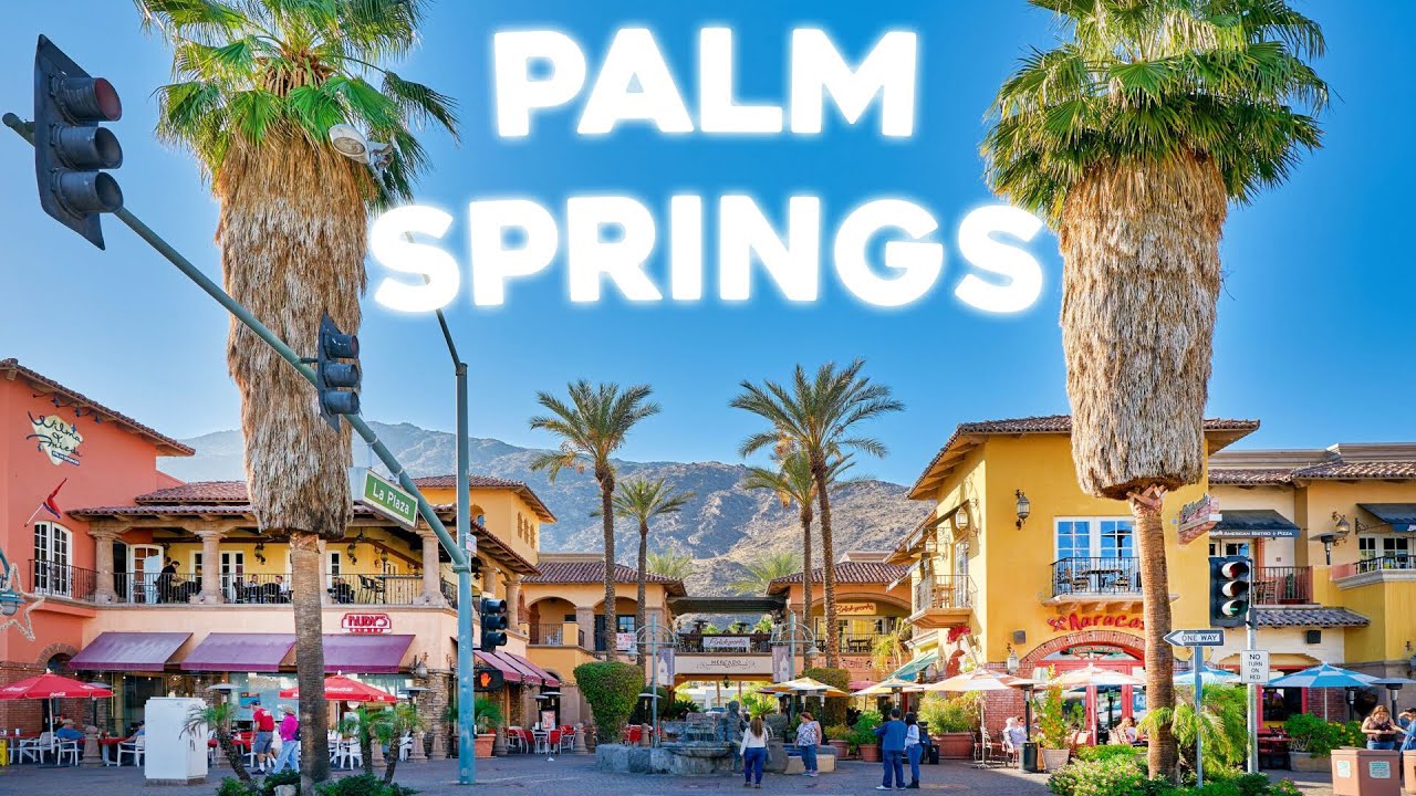 Driving from Indio to Palm Springs California USA Nov 2022 [4K]