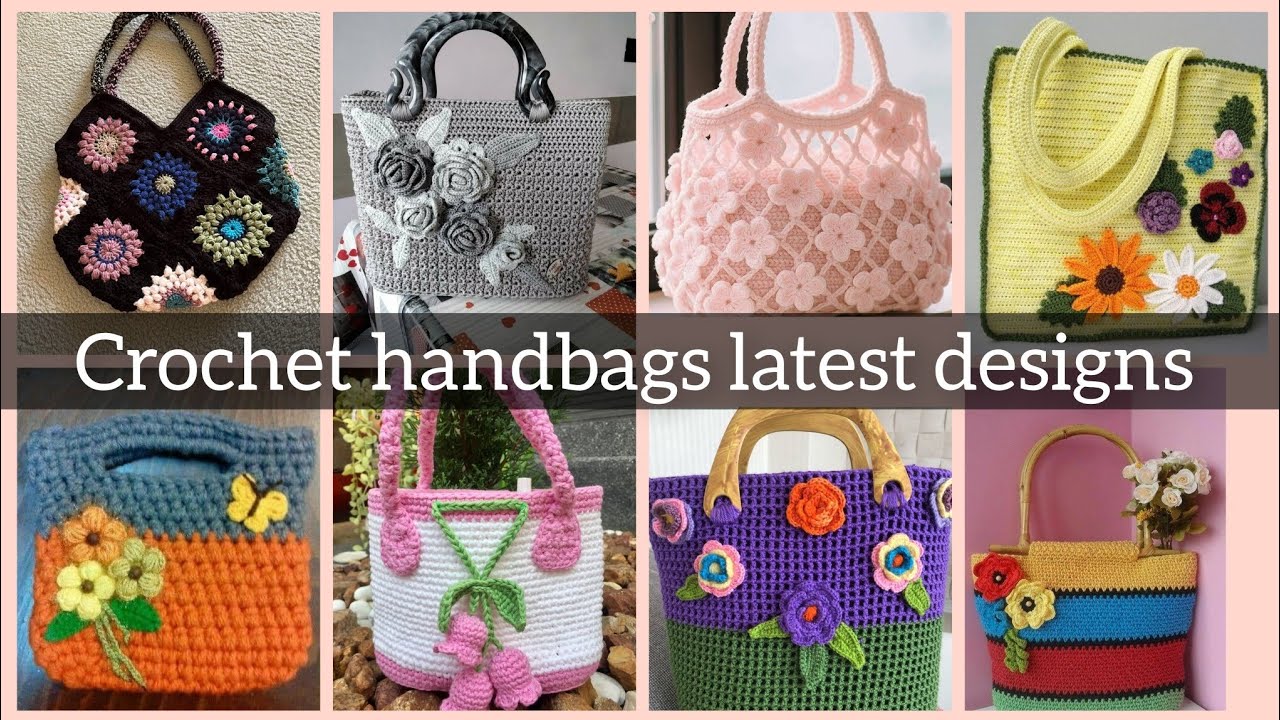 Very beautiful and elegant Crochet purses for girls #crochet #handbags 
