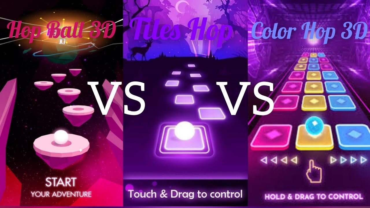 Tiles Hop VS Hop Ball 3D VS Color Hop 3D | All TheFatRat Songs