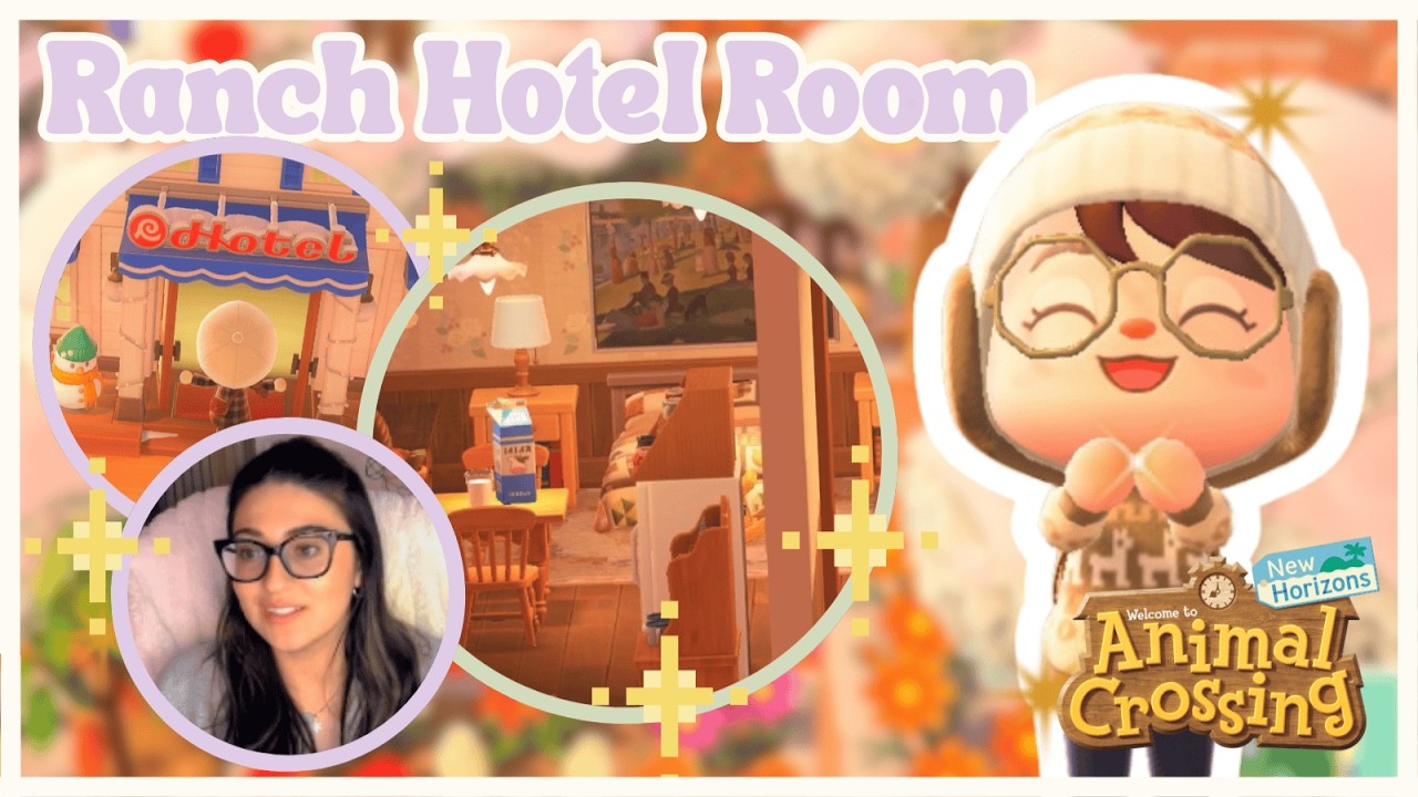 Decorating the RANCH HOTEL ROOM in Animal Crossing