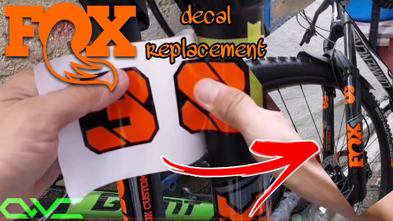 How To Replace Fox Fork Suspension Decals | Fox 38 Suspension Fork