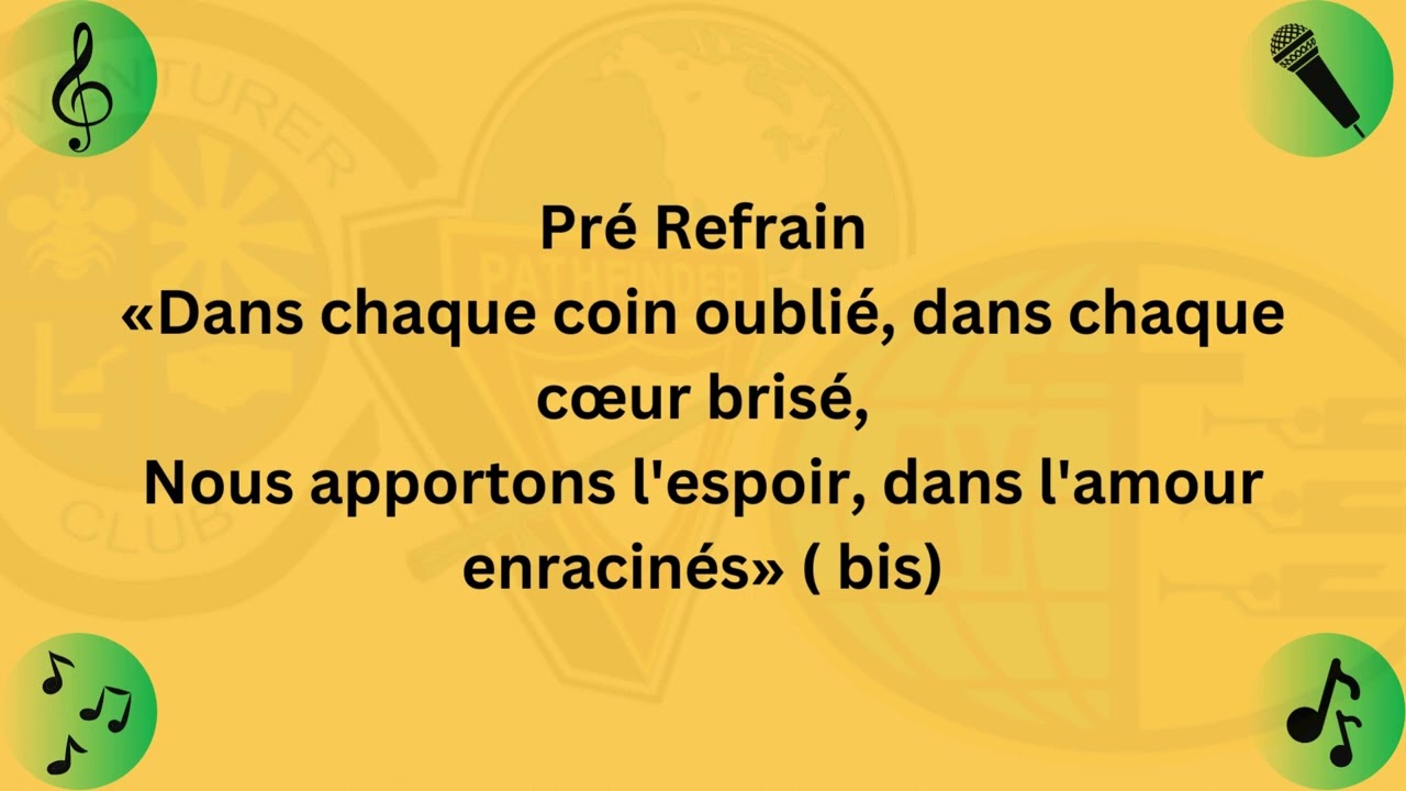 PRÉSENTS DANS LES VILLES - LYRICS