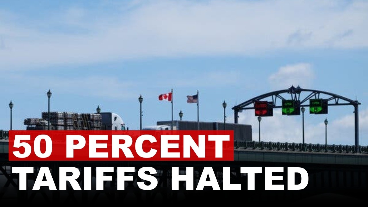 Trump Pauses 50 Percent Canada Tariffs In Last Minute Trade Breakthrough