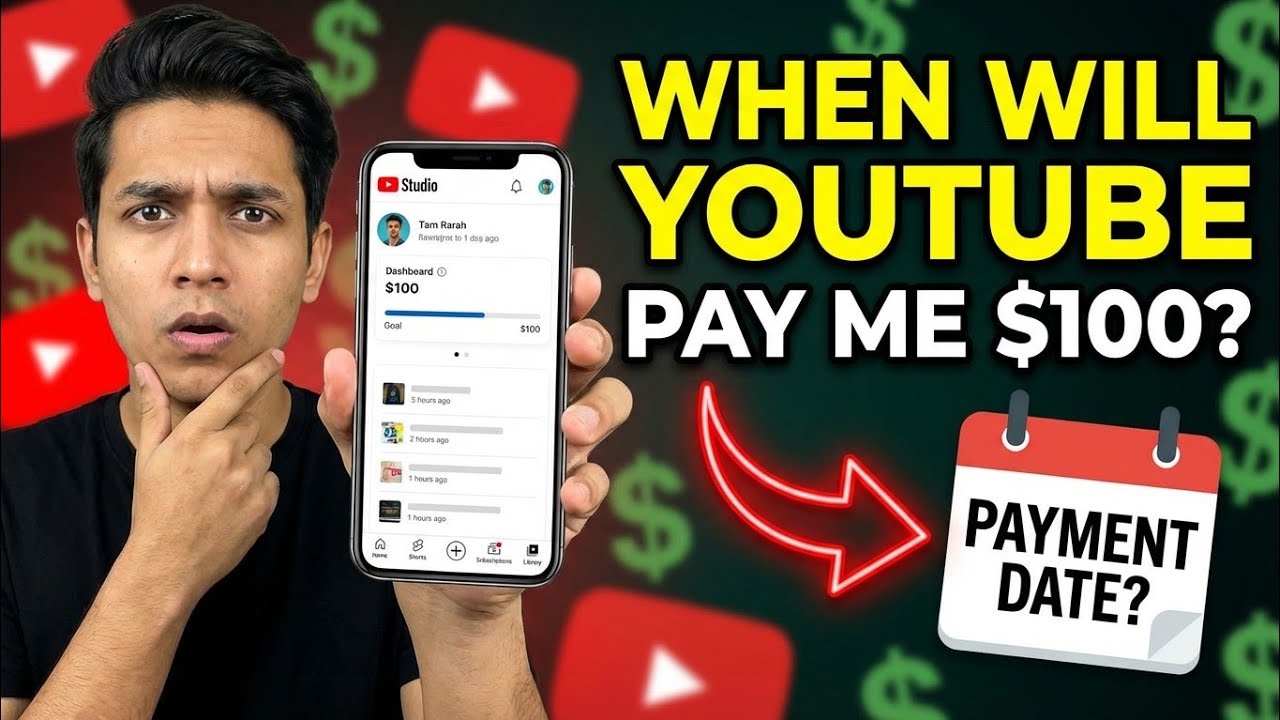 When Does YouTube Pay You $100? | when I get payment | YouTube First Payment Explained $100 Rule