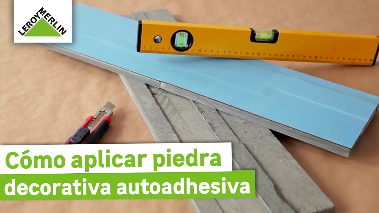 Instalar piedra decorativa autoadhesiva | LEROY MERLIN