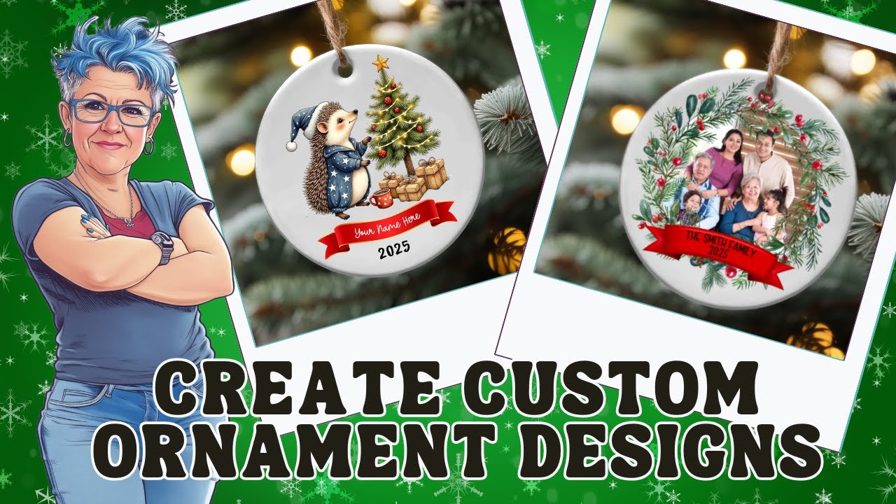 How to Make Personalized Ornament Designs (Sell Custom Digital Downloads on Etsy!)