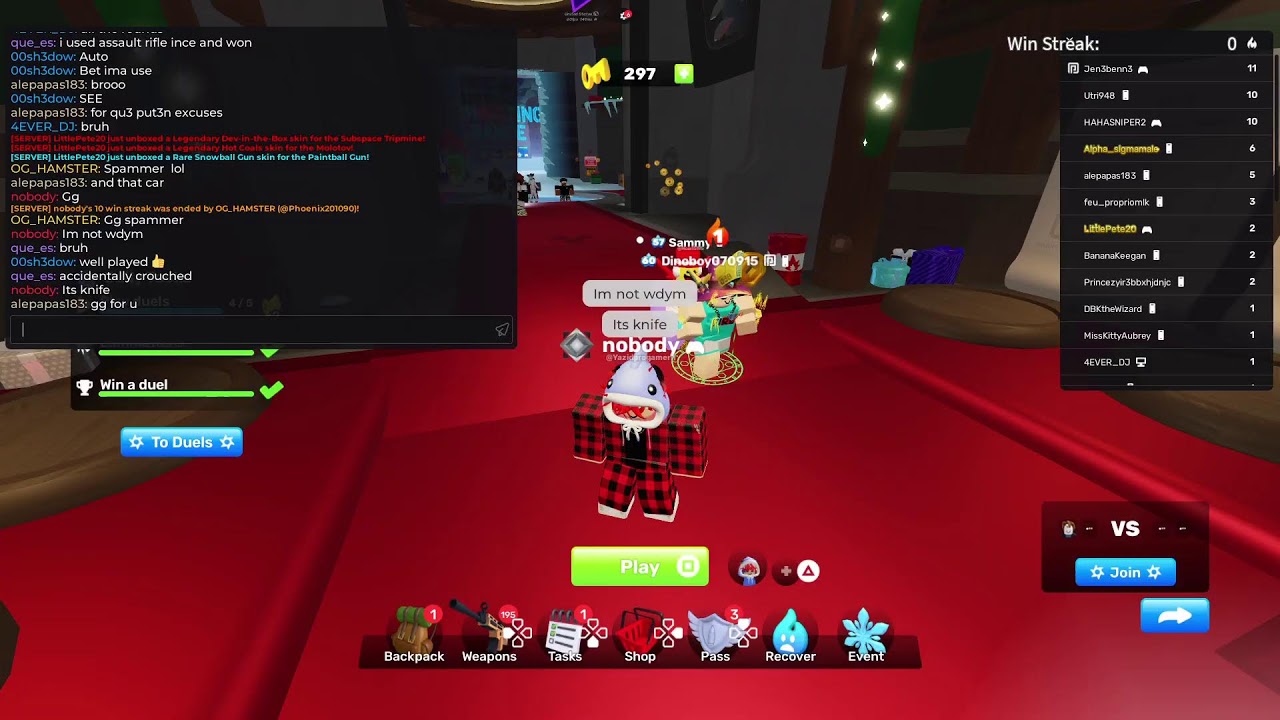 Playing rivalss