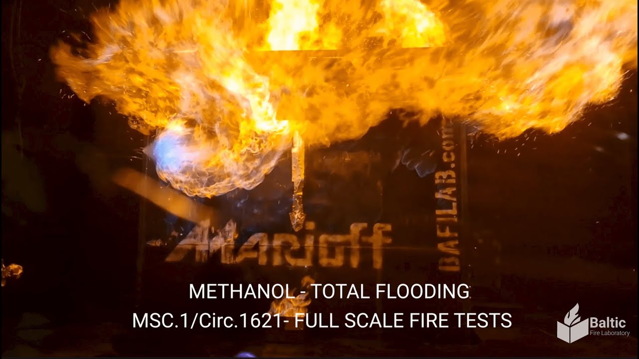 MSC.1/Circ.1621 – METHANOL FULL SCALE FIRE TESTS – TOTAL FLOODING