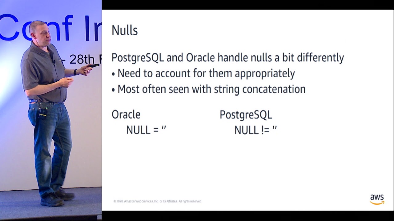 PGConf India 2020 - Top 10 Mistakes When Migrating From Oracle to PostgreSQL - Jim Mlodgenski - AWS