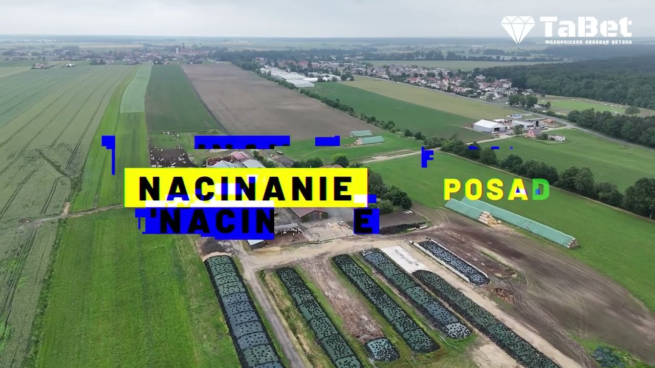 TaBet Nacinanie posadzki w oborze. Ryflowanie posadzek. Śliska posadzka