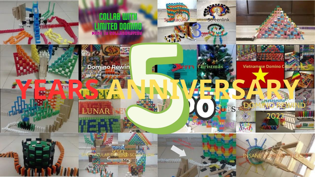 5 YEARS ANNIVERSARY - 10000 Satisfying Dominoes Falldown