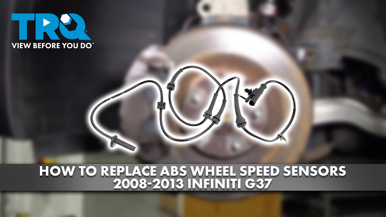 Как заменить датчики скорости вращения колеса ABS на Infiniti G37 2008-2013 годов