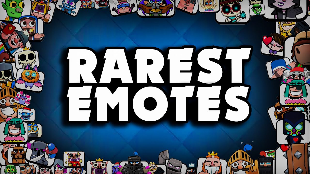 Top 15 RAREST Emotes in Clash Royale!