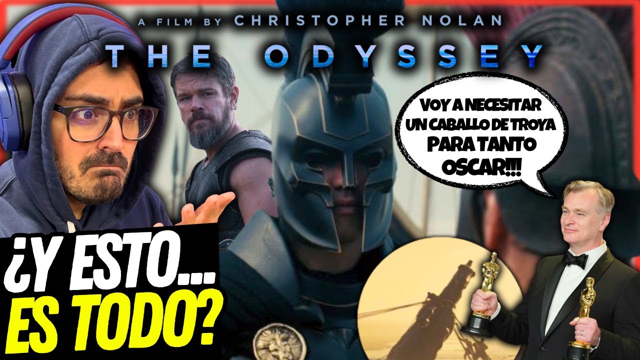 &iquest;Soy yo, o es un tr&aacute;iler meh? 🤔 La ODISEA de Christopher Nolan | Teaser reacci&oacute;n y opini&oacute;n