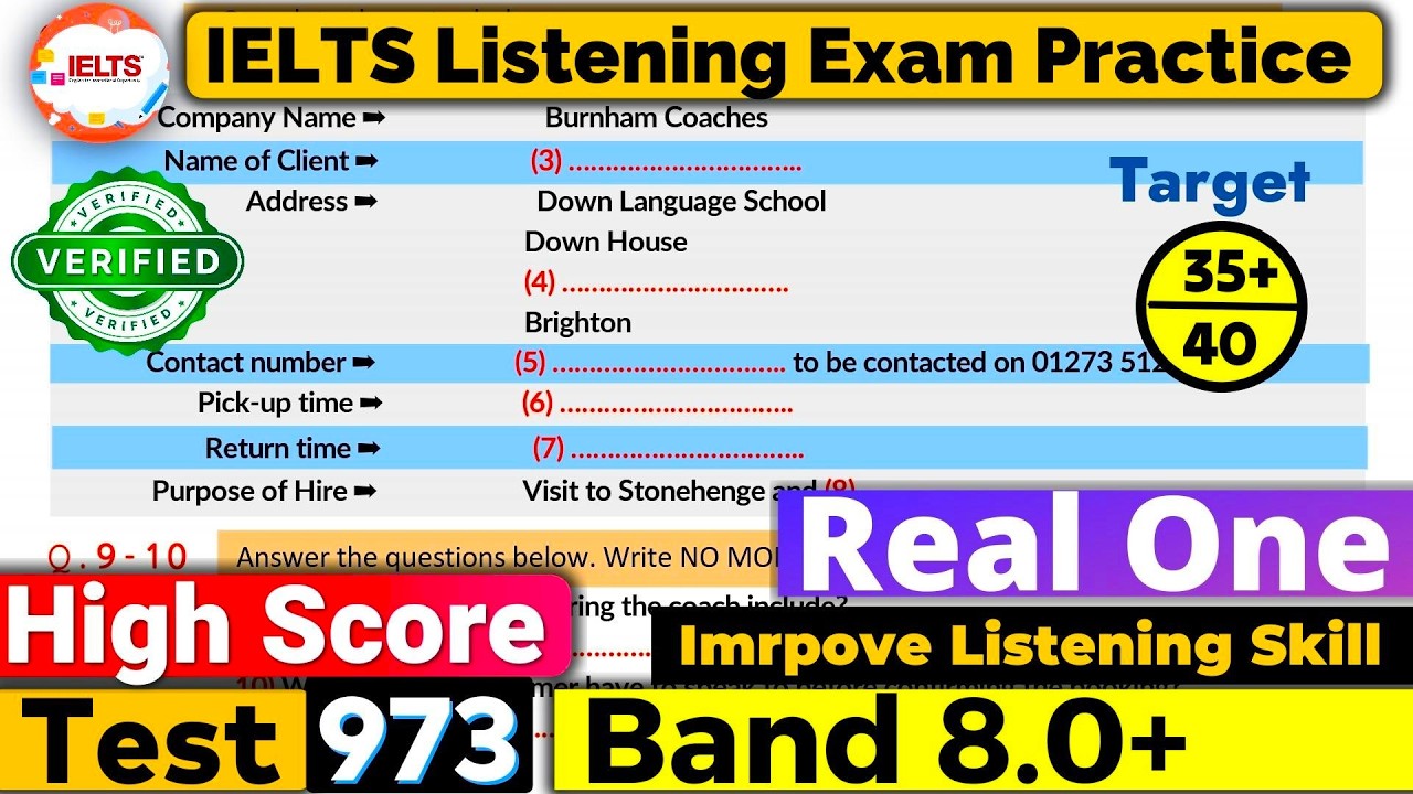 IELTS Listening Practice Test 2026 with Answers | 16.MAR.2026