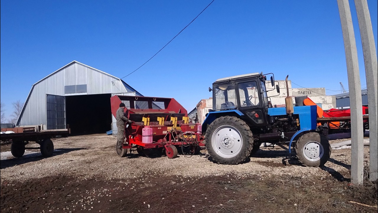Ремонт картофельной сажалки ЛИДСЕЛЬМАШ,