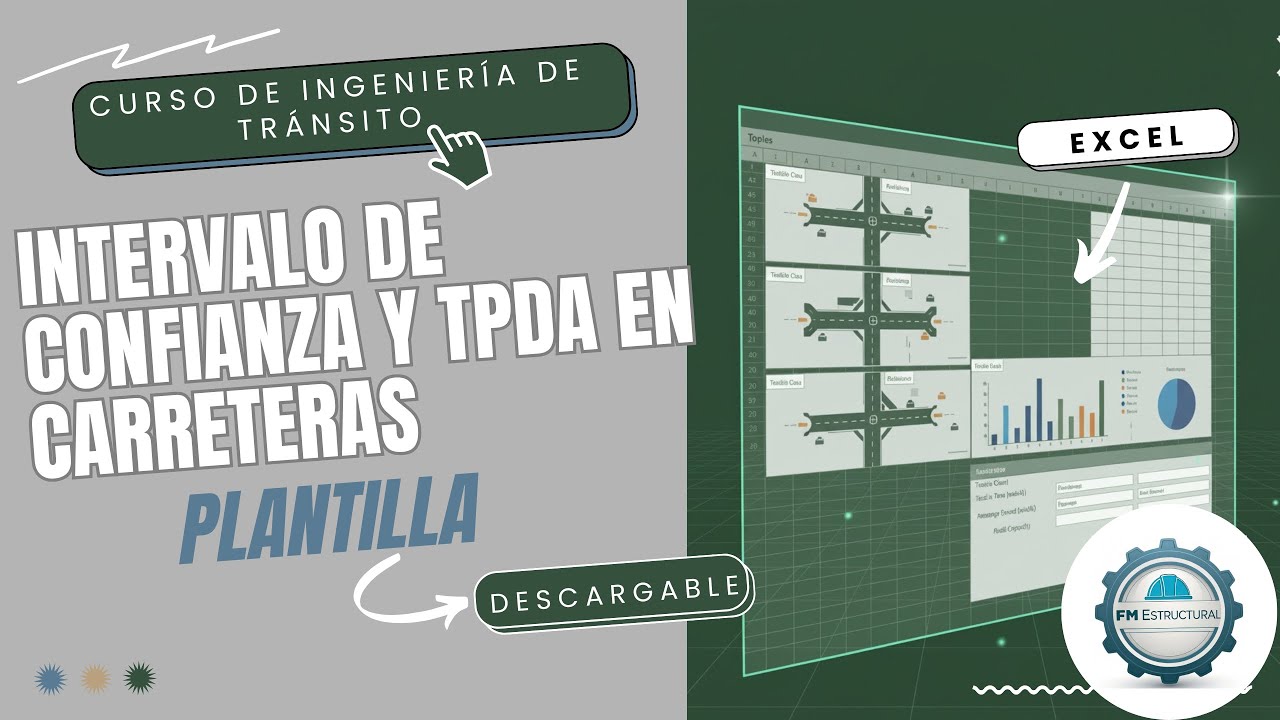 Plantilla en Excel – Intervalo de Confianza y TPDA en Carreteras
