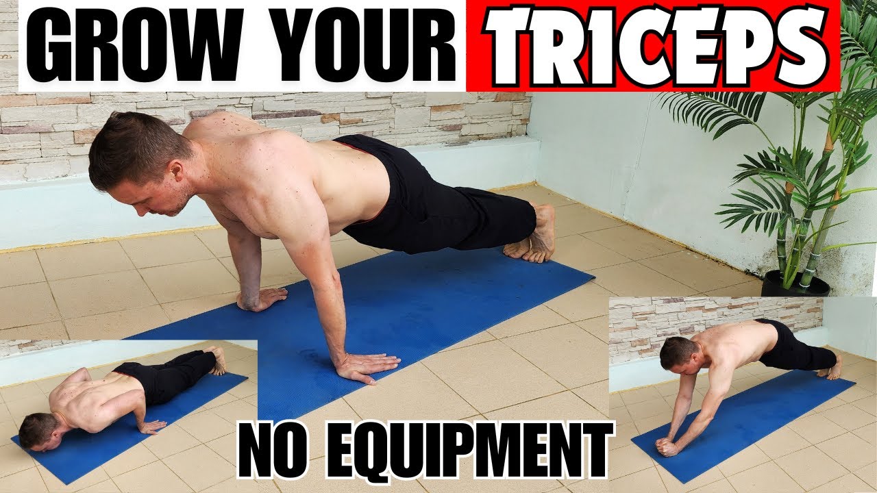 Home Triceps Workout: Grow your Arms in 6 Minutes! (No Equipment)