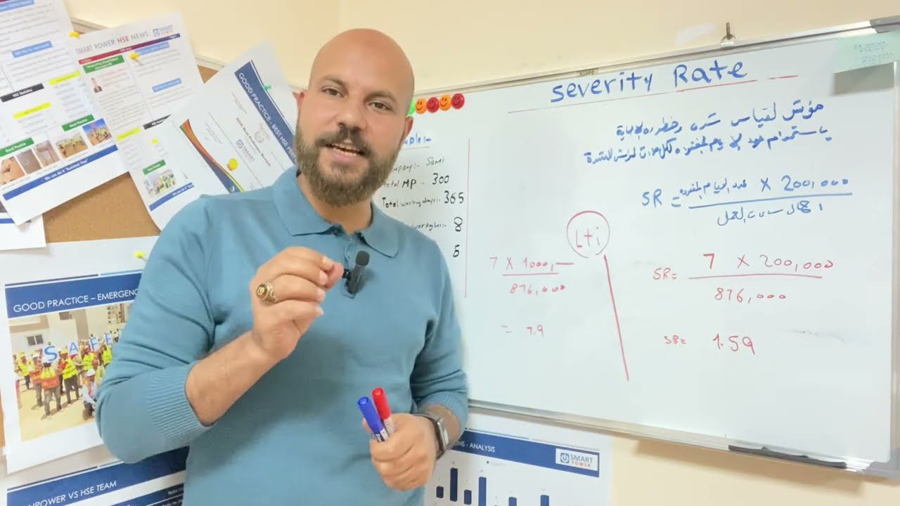 اعرف ازاي احسب معدل الحوادث المسجلة | معدل التكرار | ​⁠معدل الشده How to calculate TIRI - FR- SR
