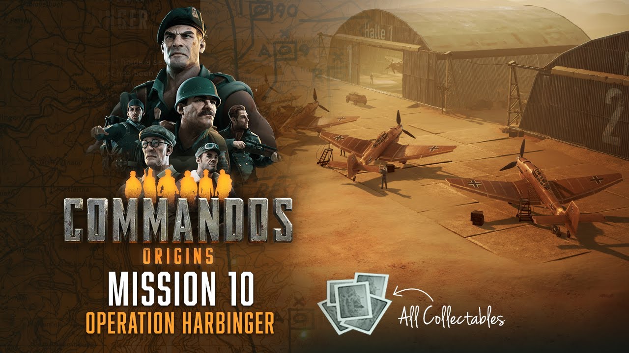 Commandos: Origins - Mission 10 (Hard) | Operation Harbinger | Walkthrough | All Collectables
