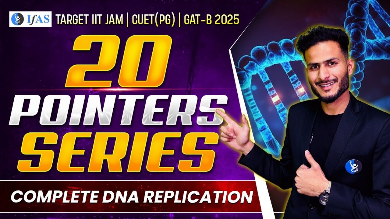 DNA Replication IIT JAM Biotechnology 2025: Must-Know 20 Points for GAT B & CUET PG