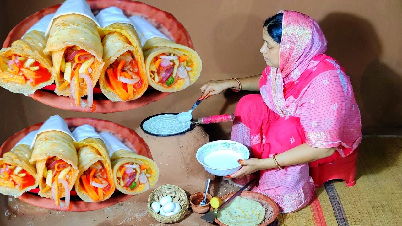 এগ রোল তৈরি করার নতুন ও সহজ পদ্ধতি, কম খরচে মাত্র 5 মিনিটে তৈরি রেস্টুরেন্ট থেকেও ভালো/eggroll recip