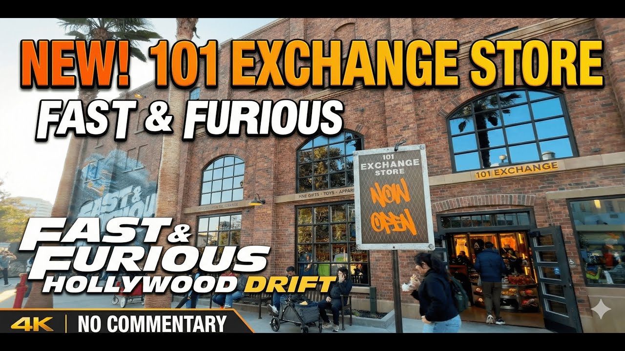NEW 101 Exchange Store Tour | Fast & Furious Hollywood Drift - Universal Studios Hollywood [4K]