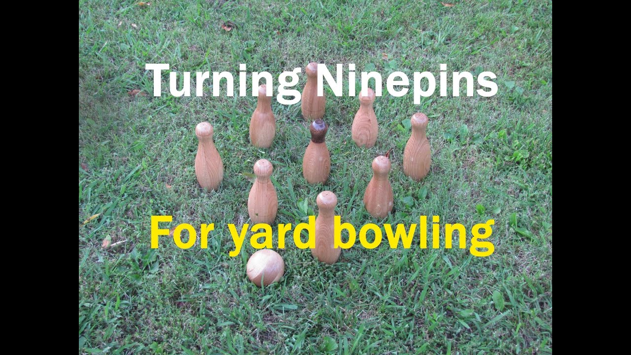 Turning bowling pins / turning skittle pins for nine pin bowling