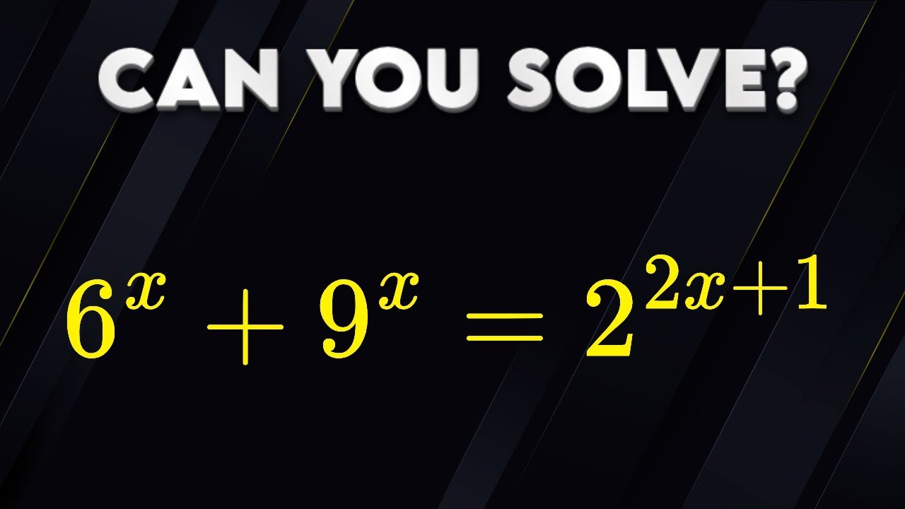 Germany | Nice Math Olympiad Question | Can you Solve Exponential?