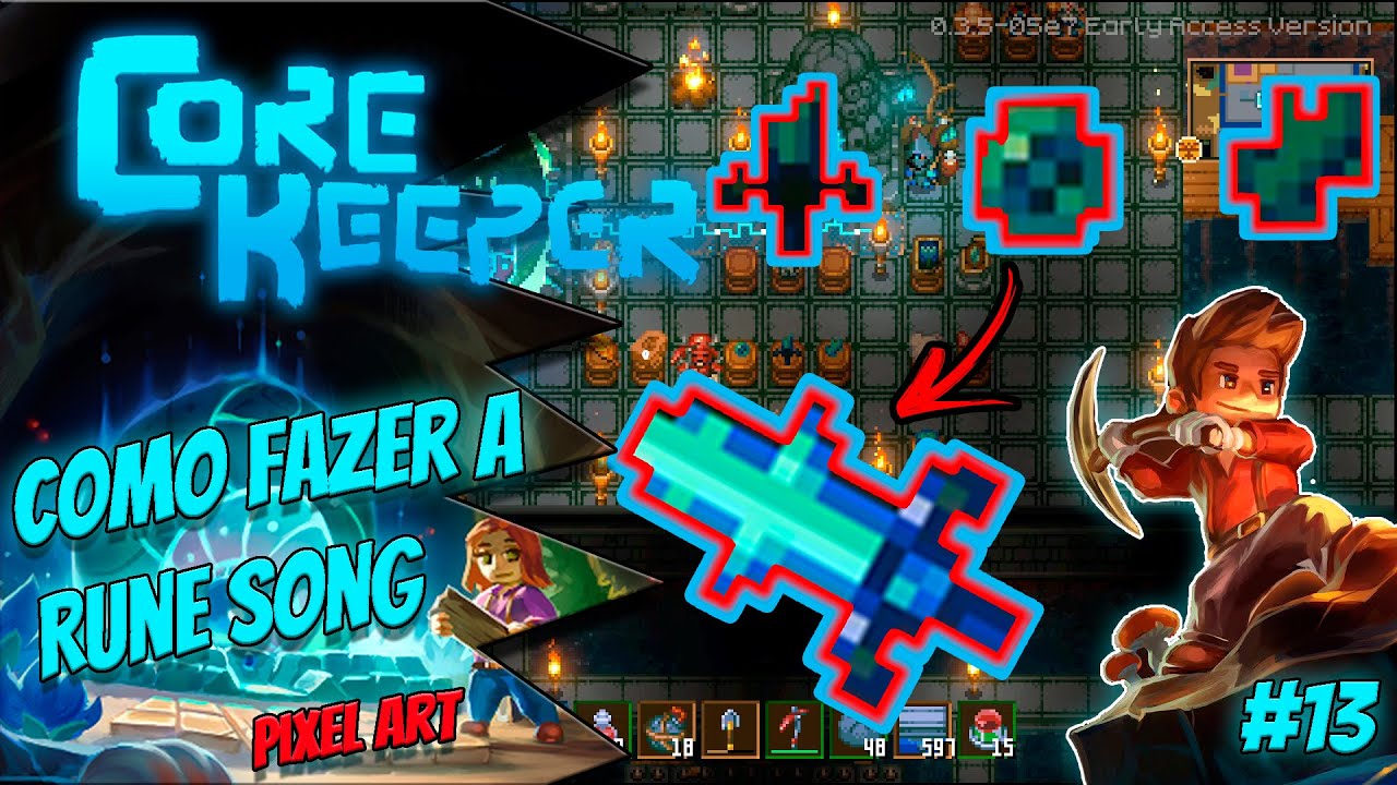 Core Keeper Dicas de Como Fazer A Rune Sword ou Rune Song Gameplay PT-BR #13