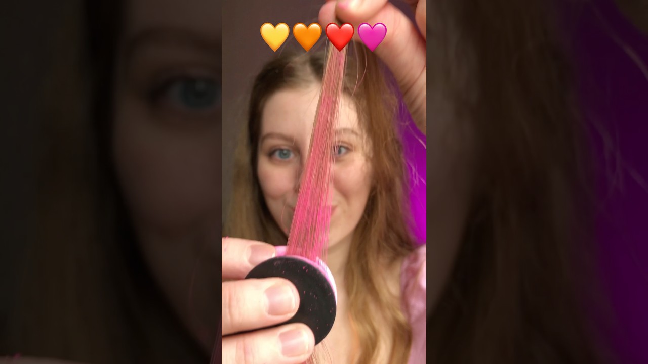 TEMPORARY HAIR CHALK 🎀 #haircolor #hair #temporaryhaircolor #hairdye