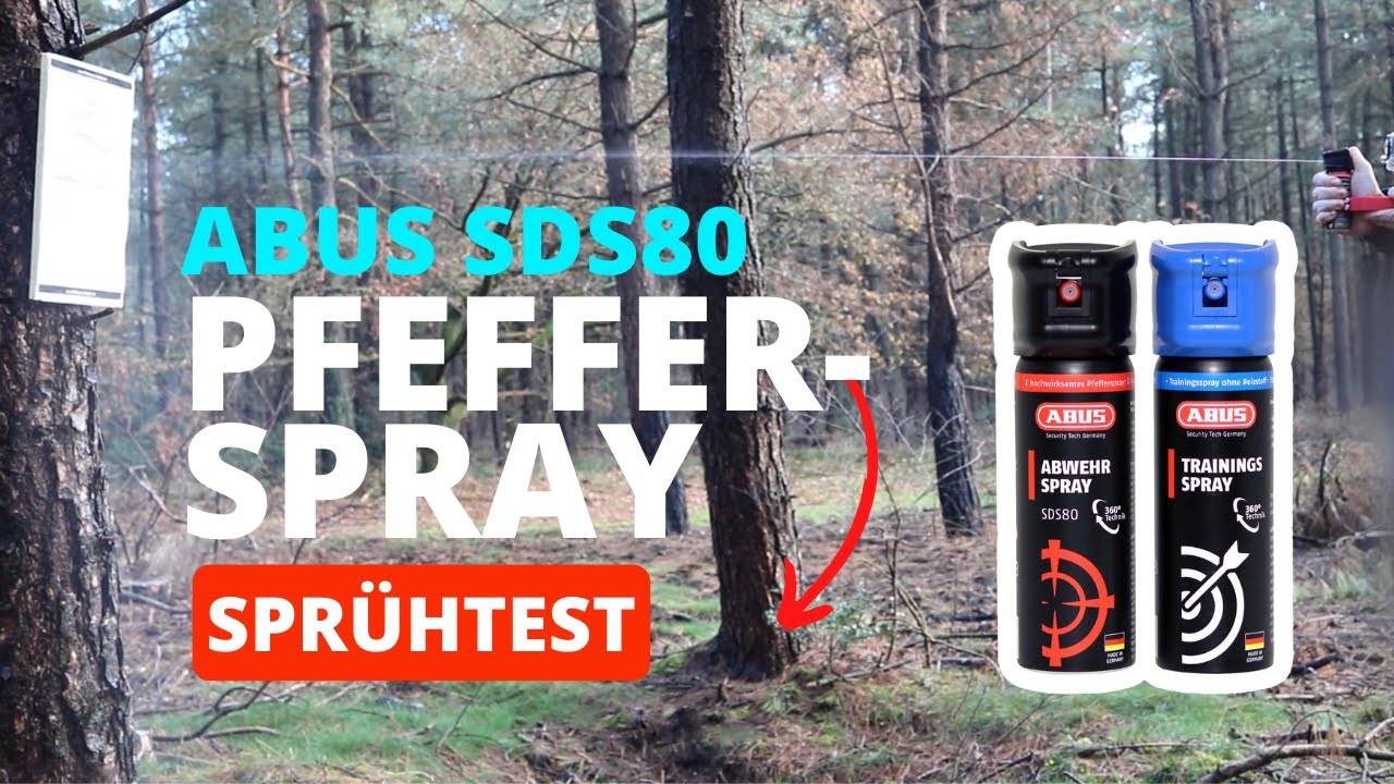 ABUS SDS80 Abwehrspray: Pfefferspray Spr&uuml;htest