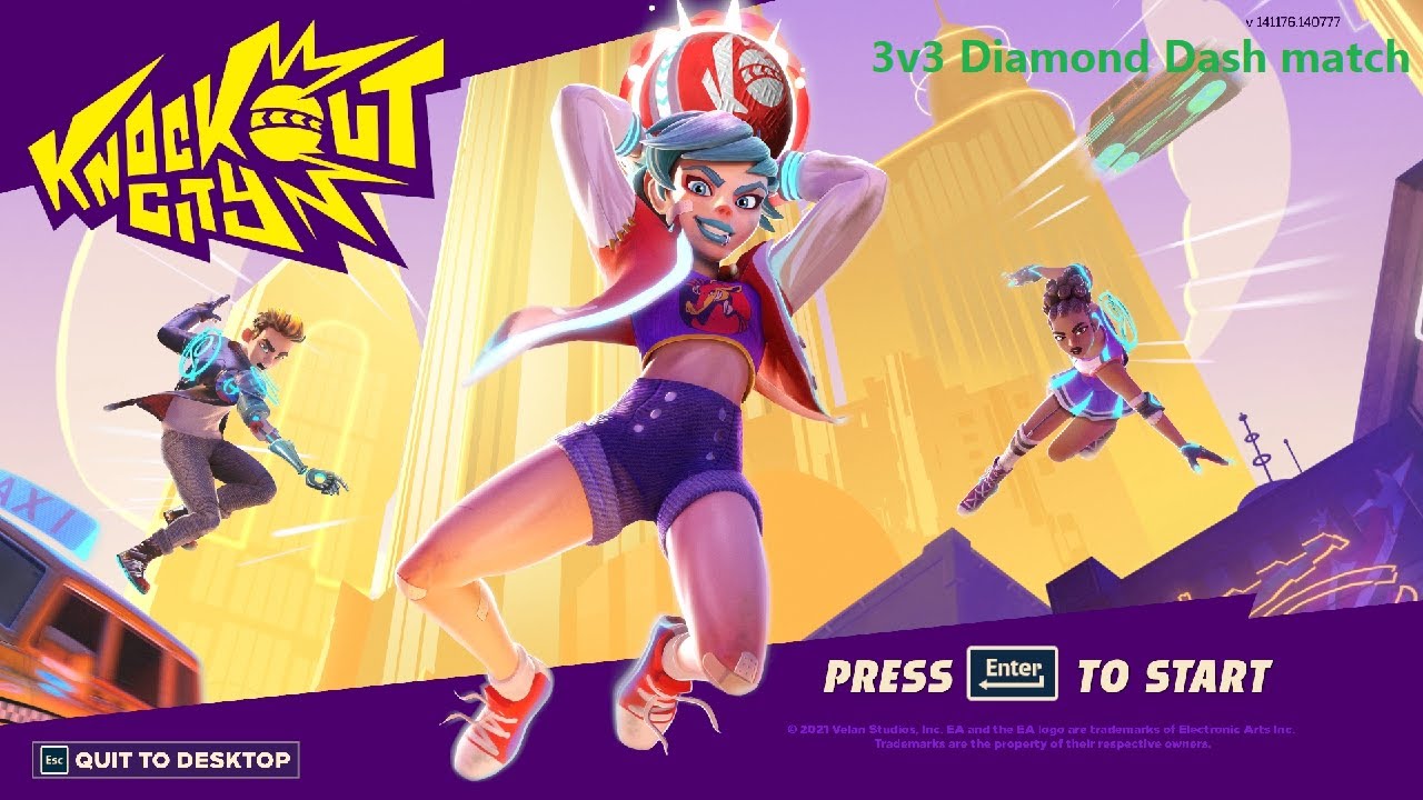 Knockout City - 3v3 Diamond Dash match