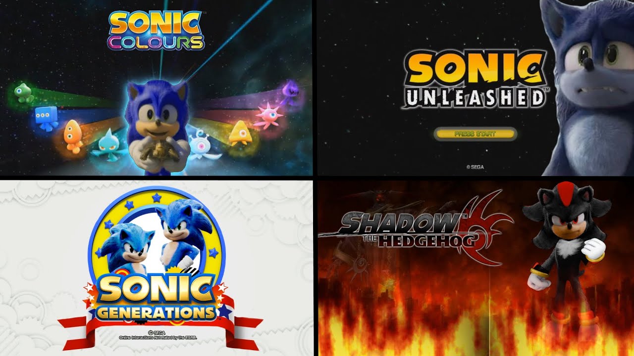 SONIC GAME INTROS LIKE MOVIE 3