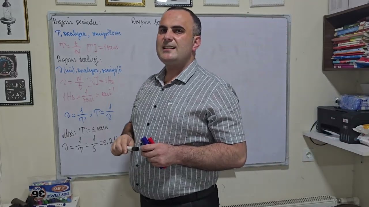 Rəqsi hərəkət. Rəqsi hərəkəti xarakterizə edən fiziki kəmiyyətlər