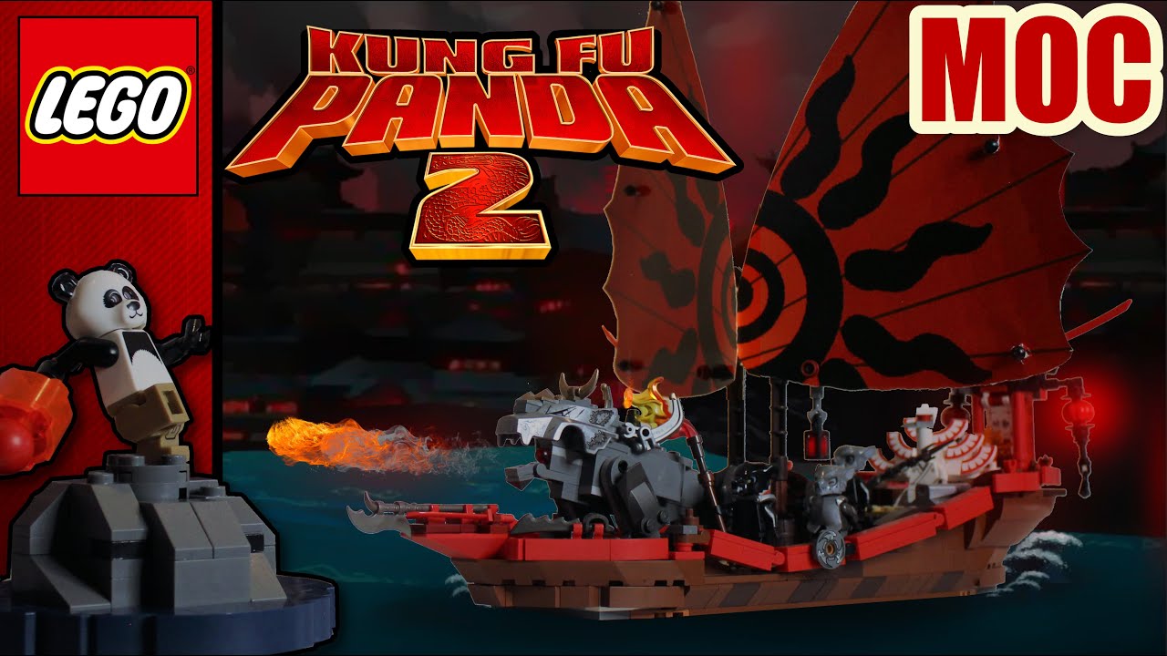 I made a LEGO Shen's Boat- Kung Fu Panda MOC...