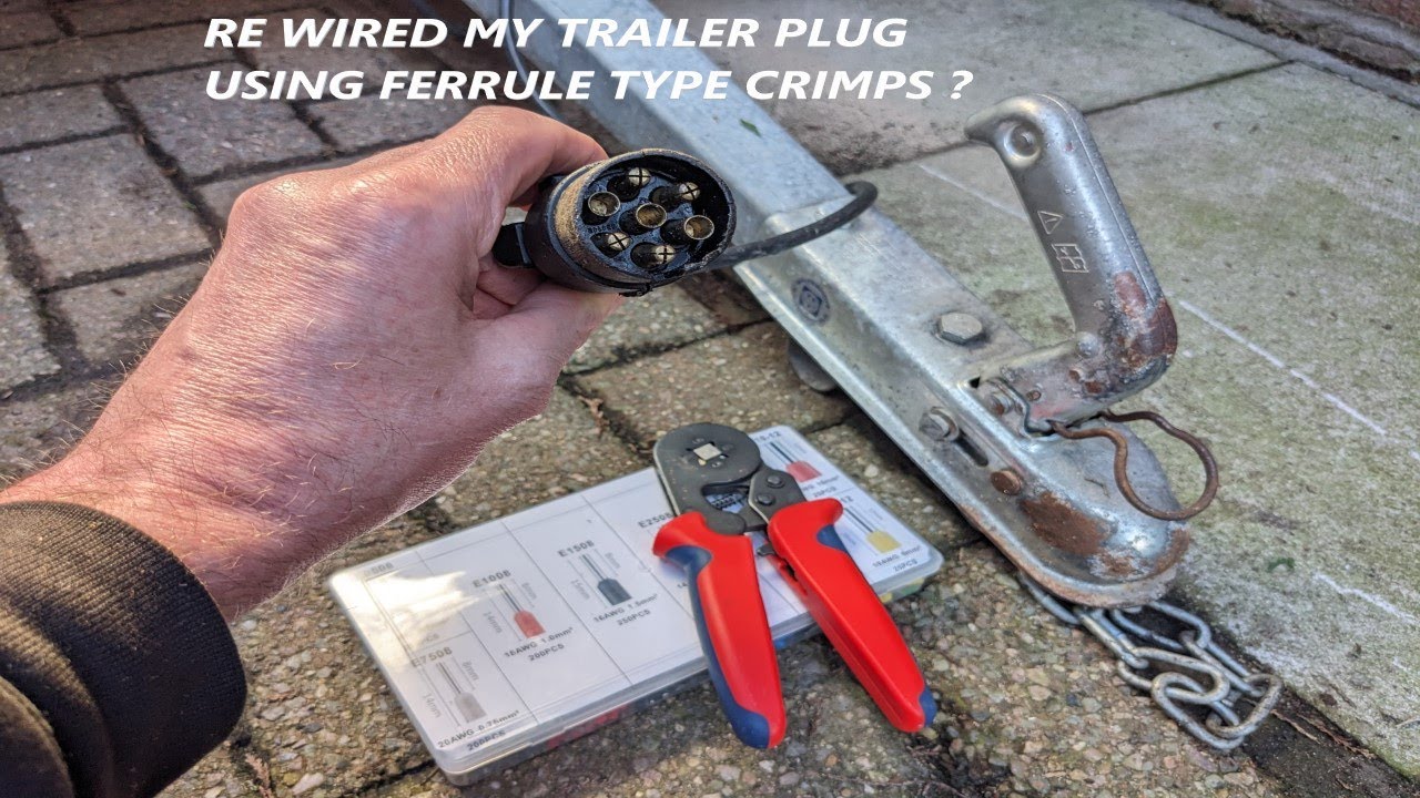 Wiring a 7 pin uk trailer plug using ferrule crimp connectors.. Why ?